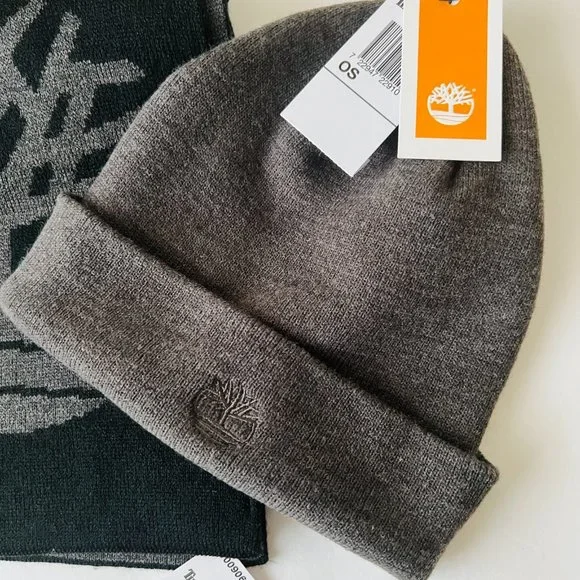 TIMBERLAND Men's Hat & Scarf Set NWT - Picture 4 of 7